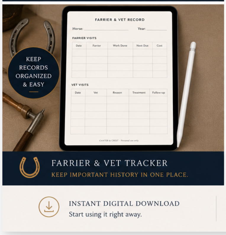 Horse Care Daily Log