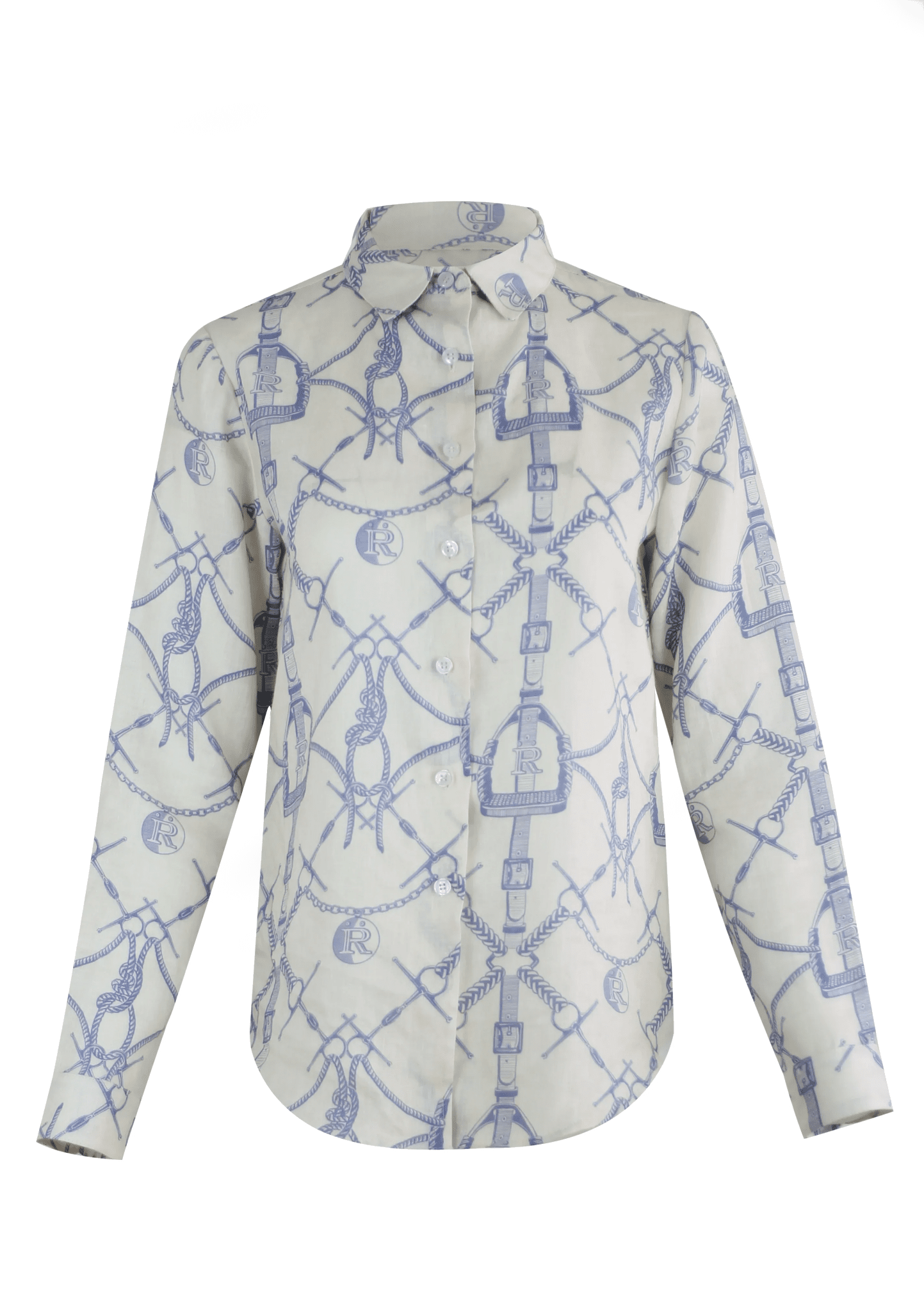 Basic Linen Shirt in Morsetti Print