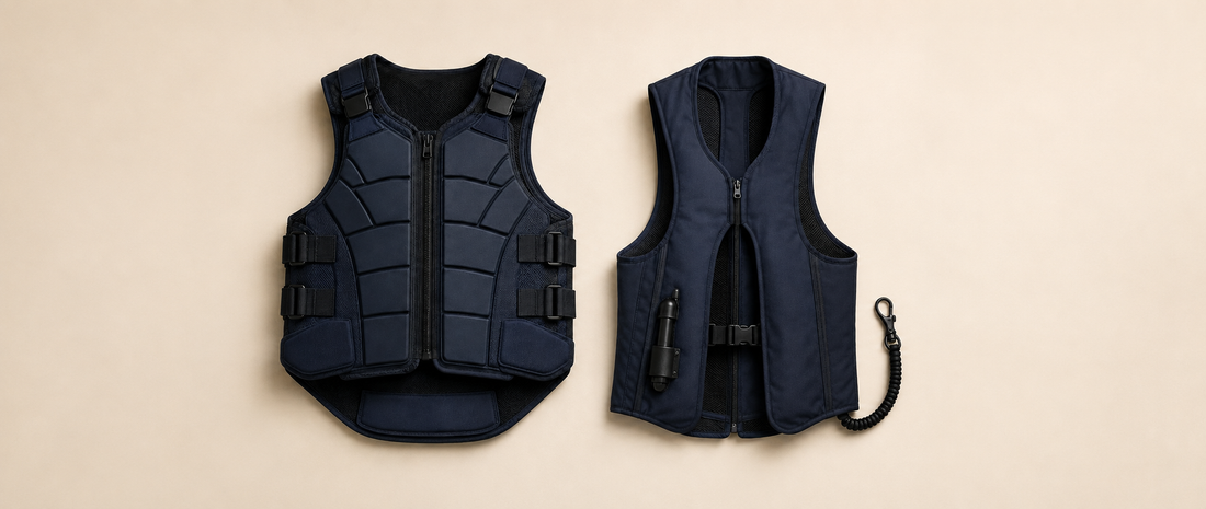 An equestrian air vest