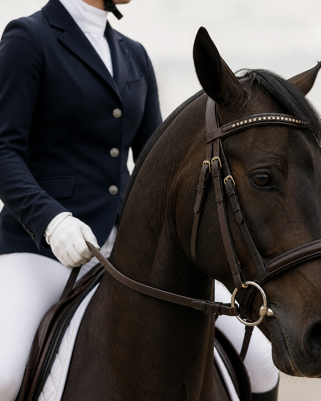 Quiet luxury equestrian style, refined riding apparel and quality leather tack curated by Canter and Crest