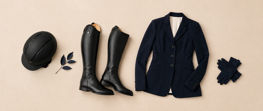 Leather tack and tall riding boots