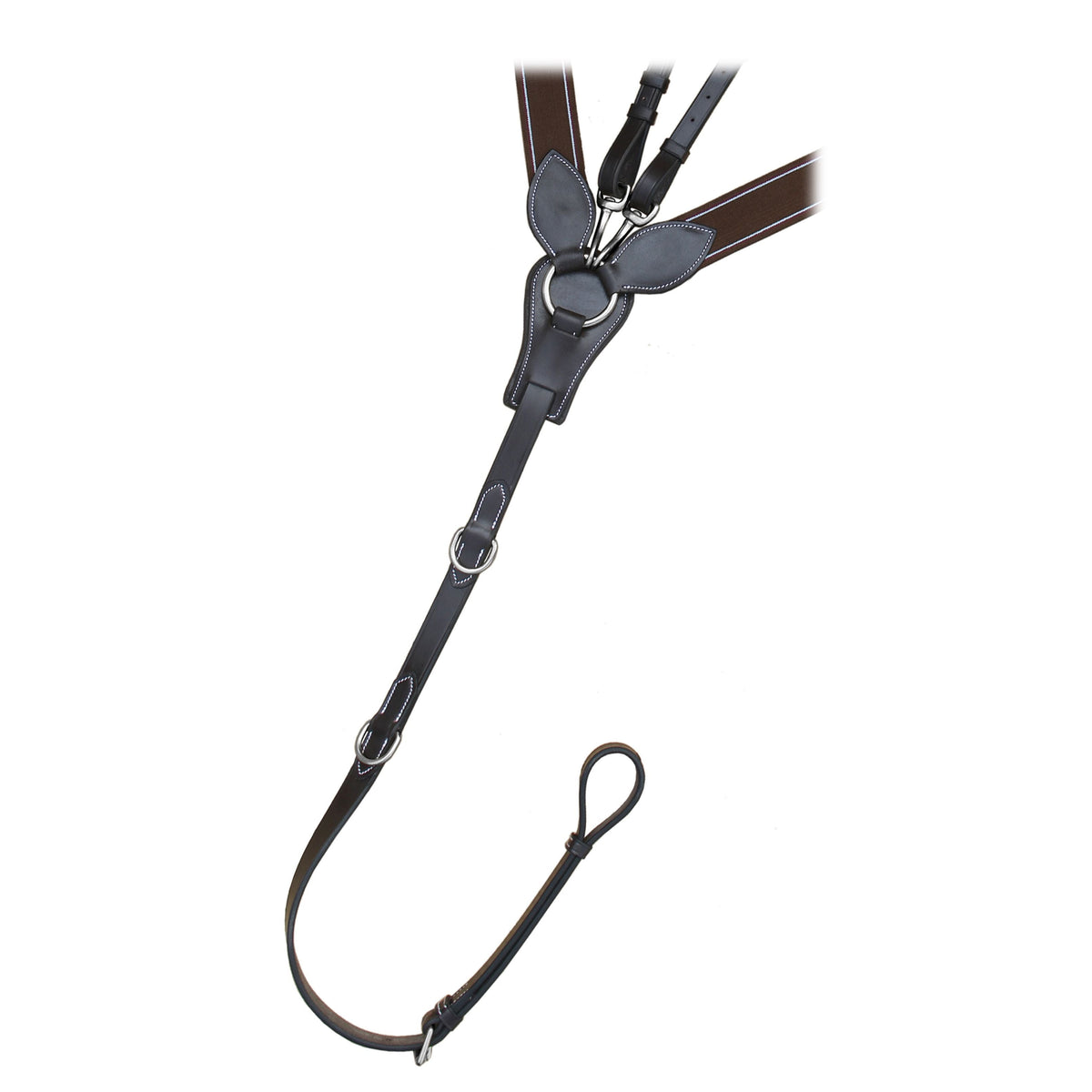 ExionPro Wide Elastic 3 Point Breastplate in Havana (Choco Brown)