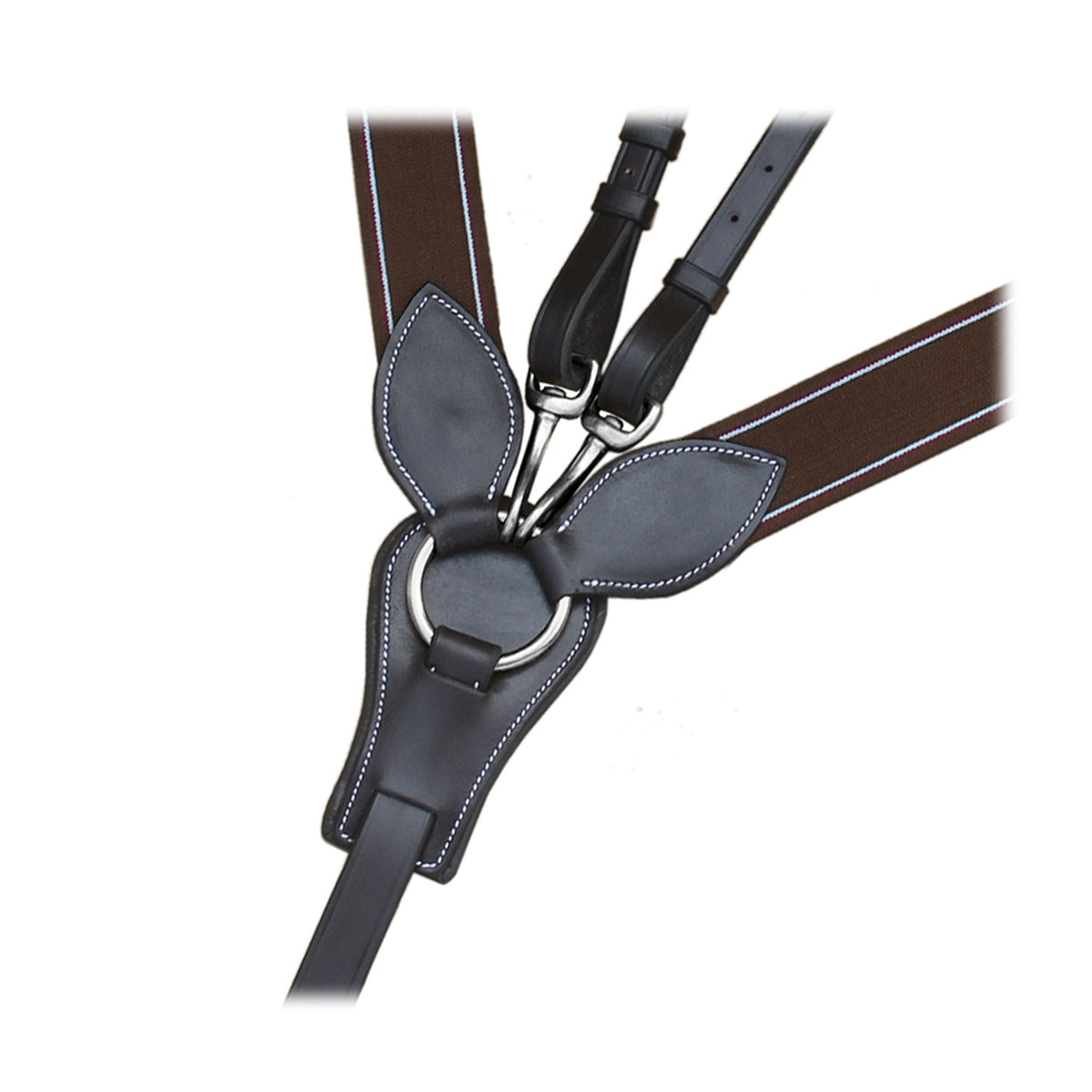ExionPro Wide Elastic 3 Point Breastplate in Havana (Choco Brown)