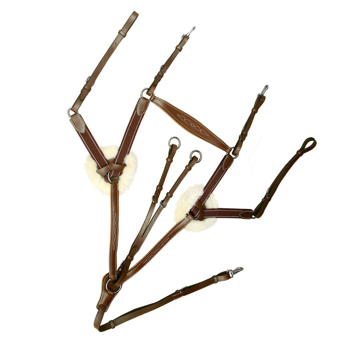 ExionPro 5 Point Breastplate in Conker (Tan Brown)