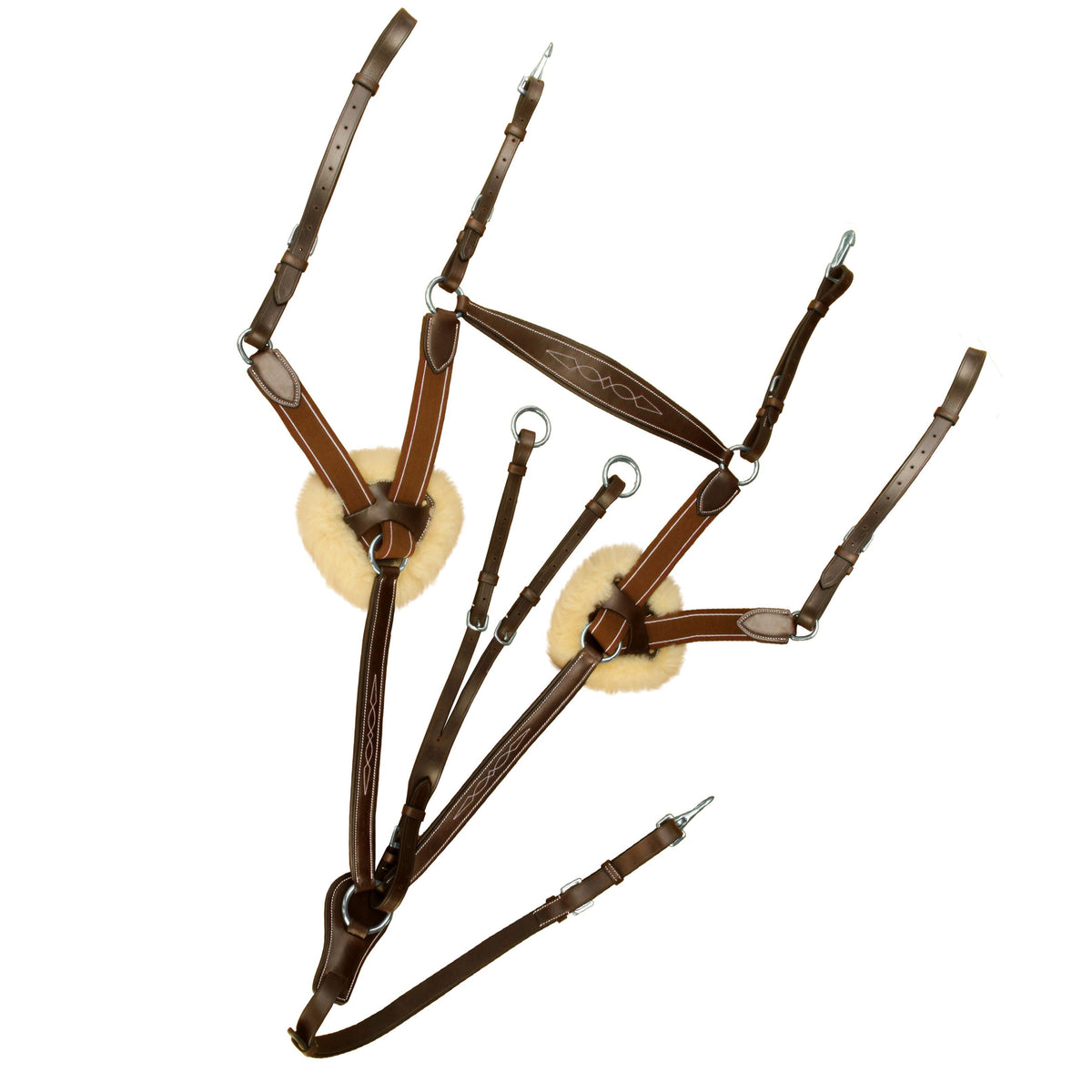 ExionPro 5 Point Breastplate in Havana (Choco Brown)