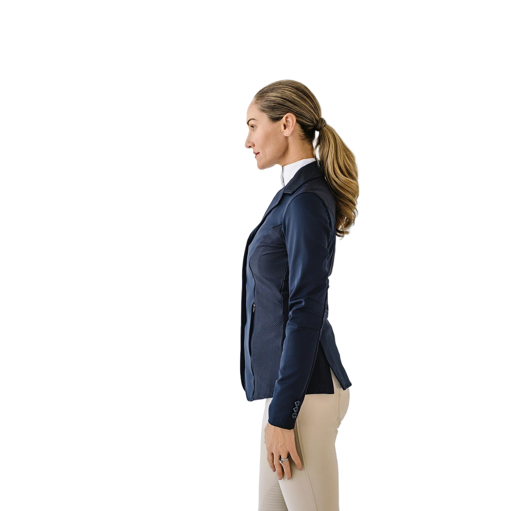 Mesh Hybrid Show Coat - Black