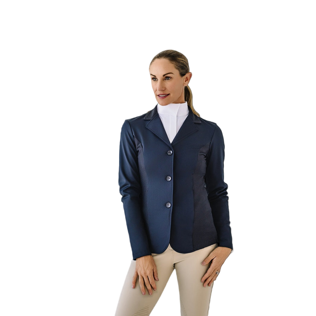 Mesh Hybrid Show Coat - Black