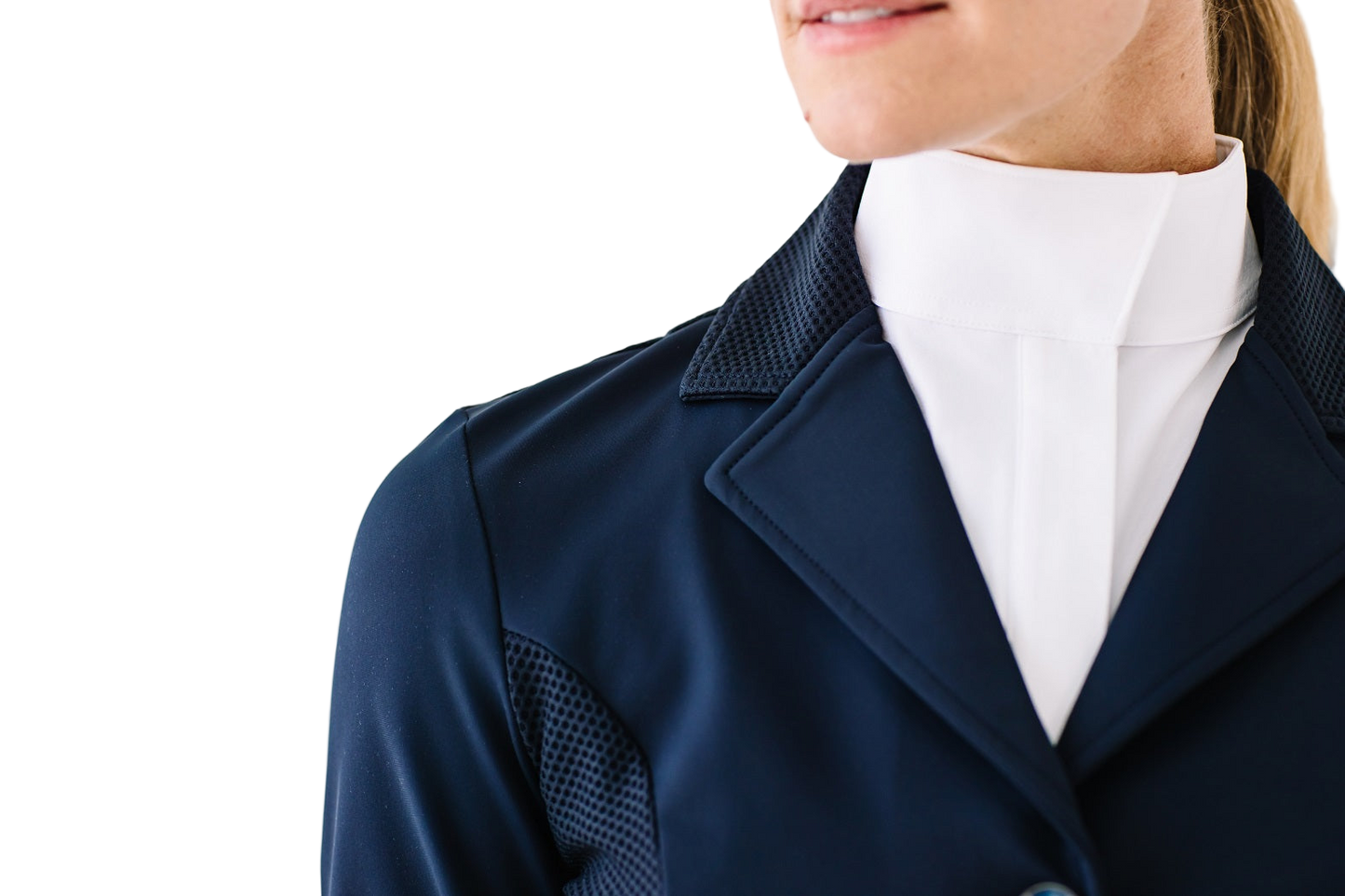 Mesh Hybrid Show Coat - Navy