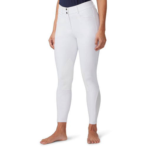 Women's Dynamic Hunter Knee Patch Breech - White