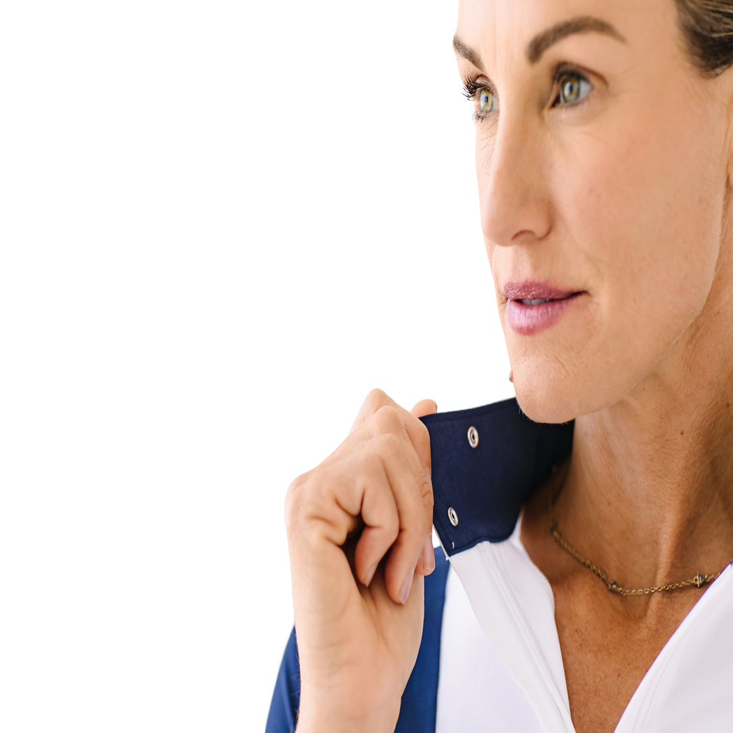 Bib Front Show Shirt - Navy