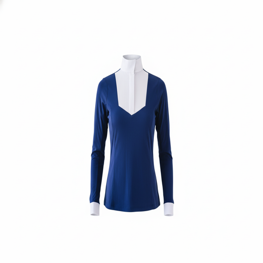 Bib Front Show Shirt - Navy