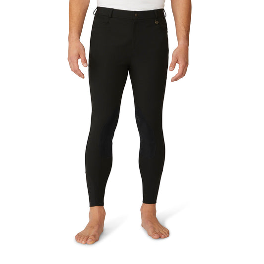 Men's EuroWeave DX Suede Knee Patch Breech - Black