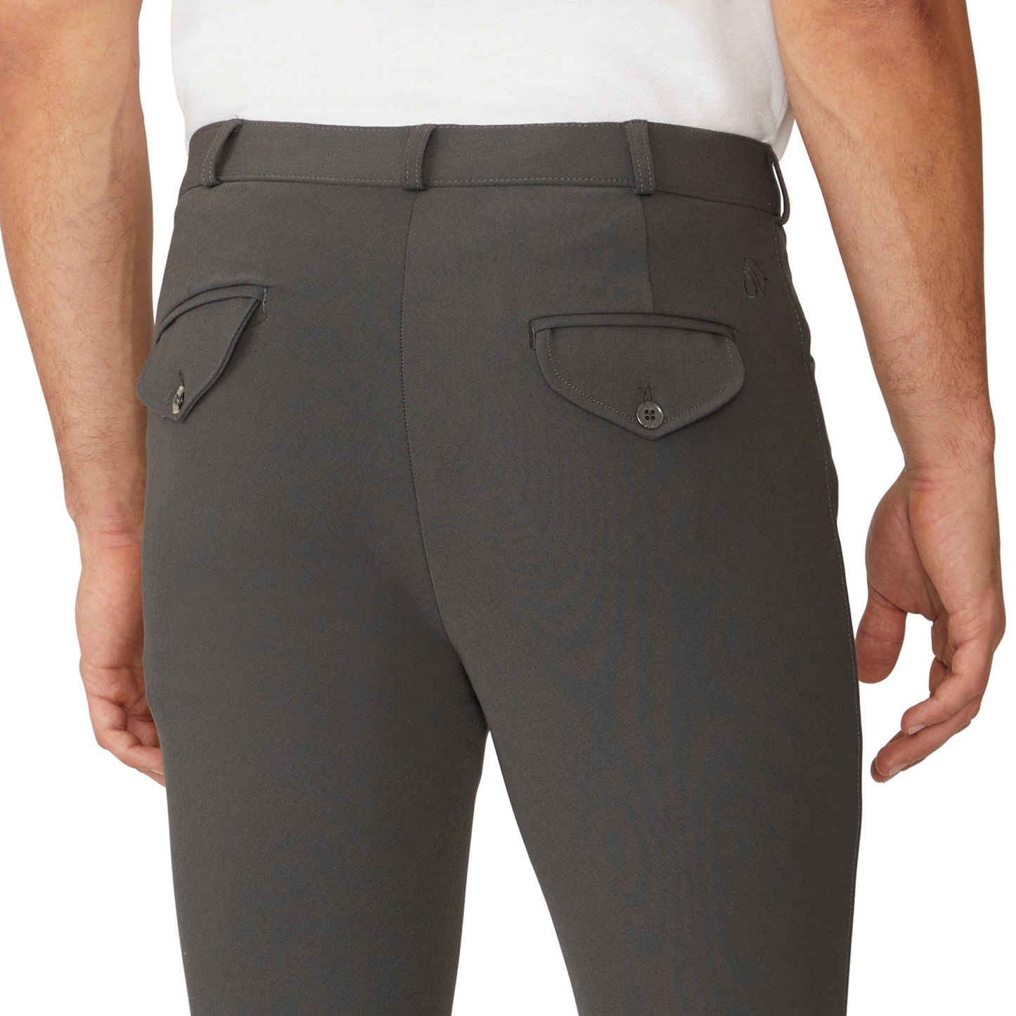 Men's EuroWeave DX Suede Knee Patch Breech - Charcoal