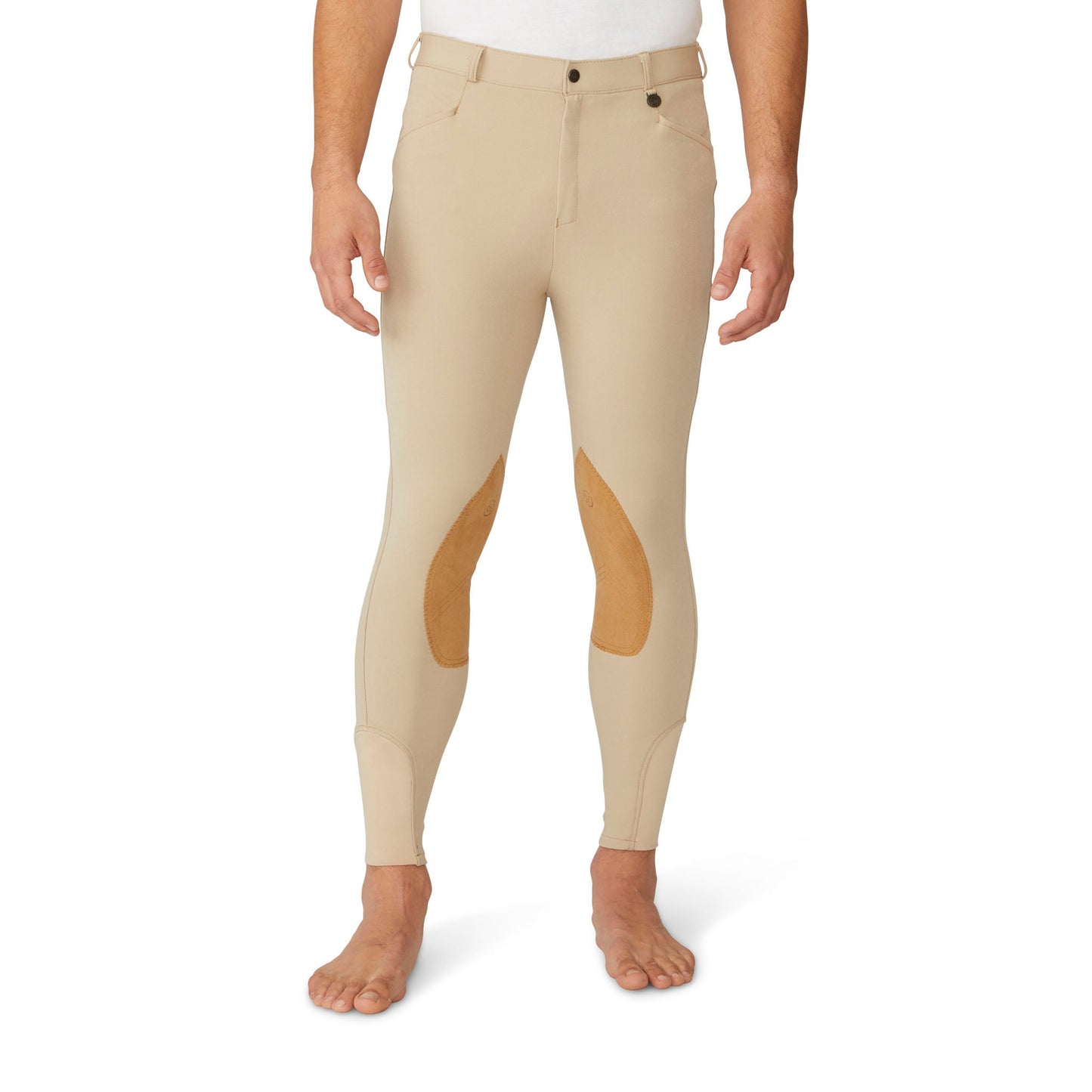 Men's EuroWeave DX Suede Knee Patch Breech - Classic Show Tan