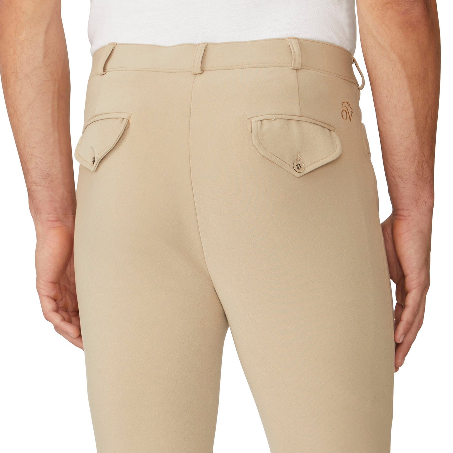 Men's EuroWeave DX Suede Knee Patch Breech - Classic Show Tan