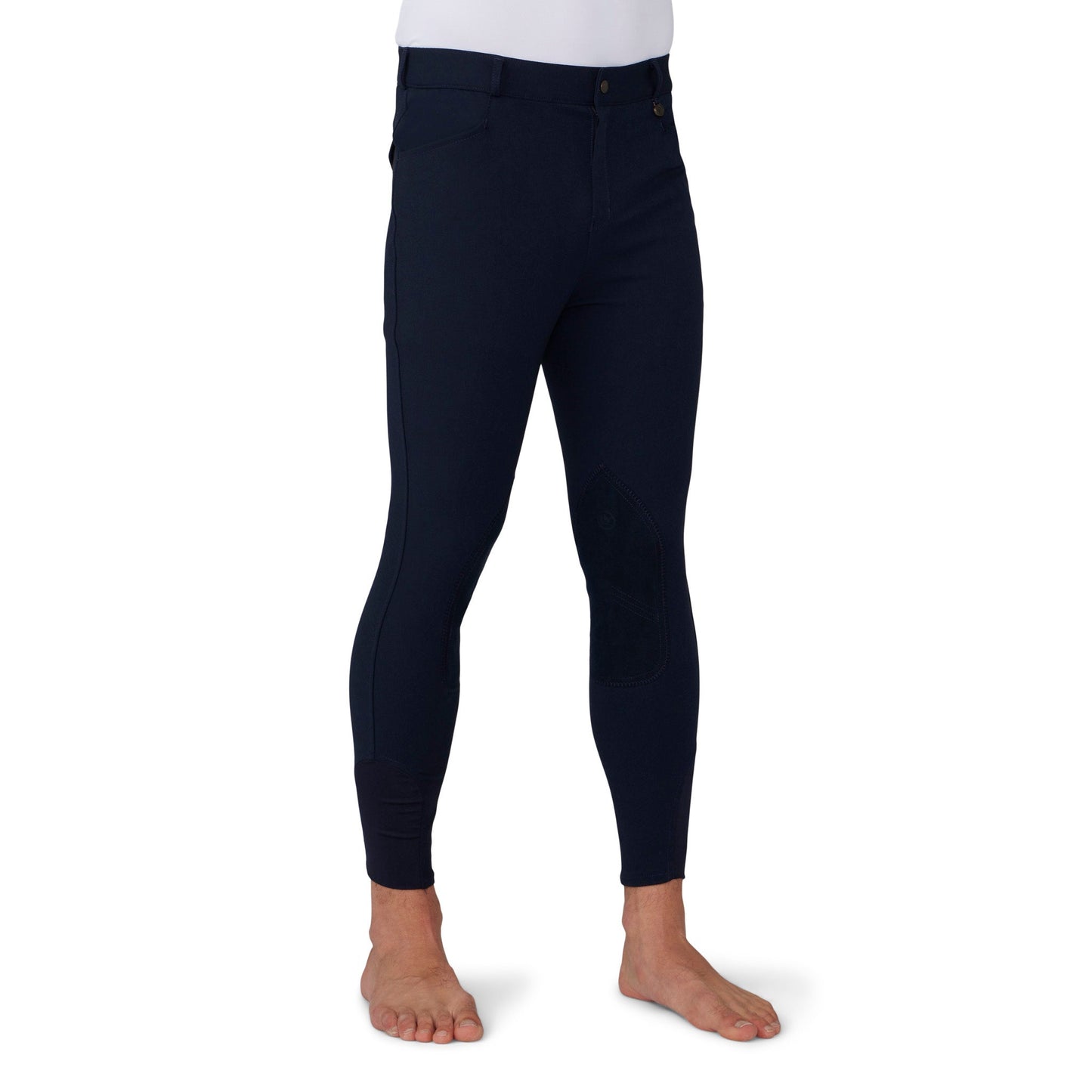 Men's EuroWeave DX Suede Knee Patch Breech - Navy