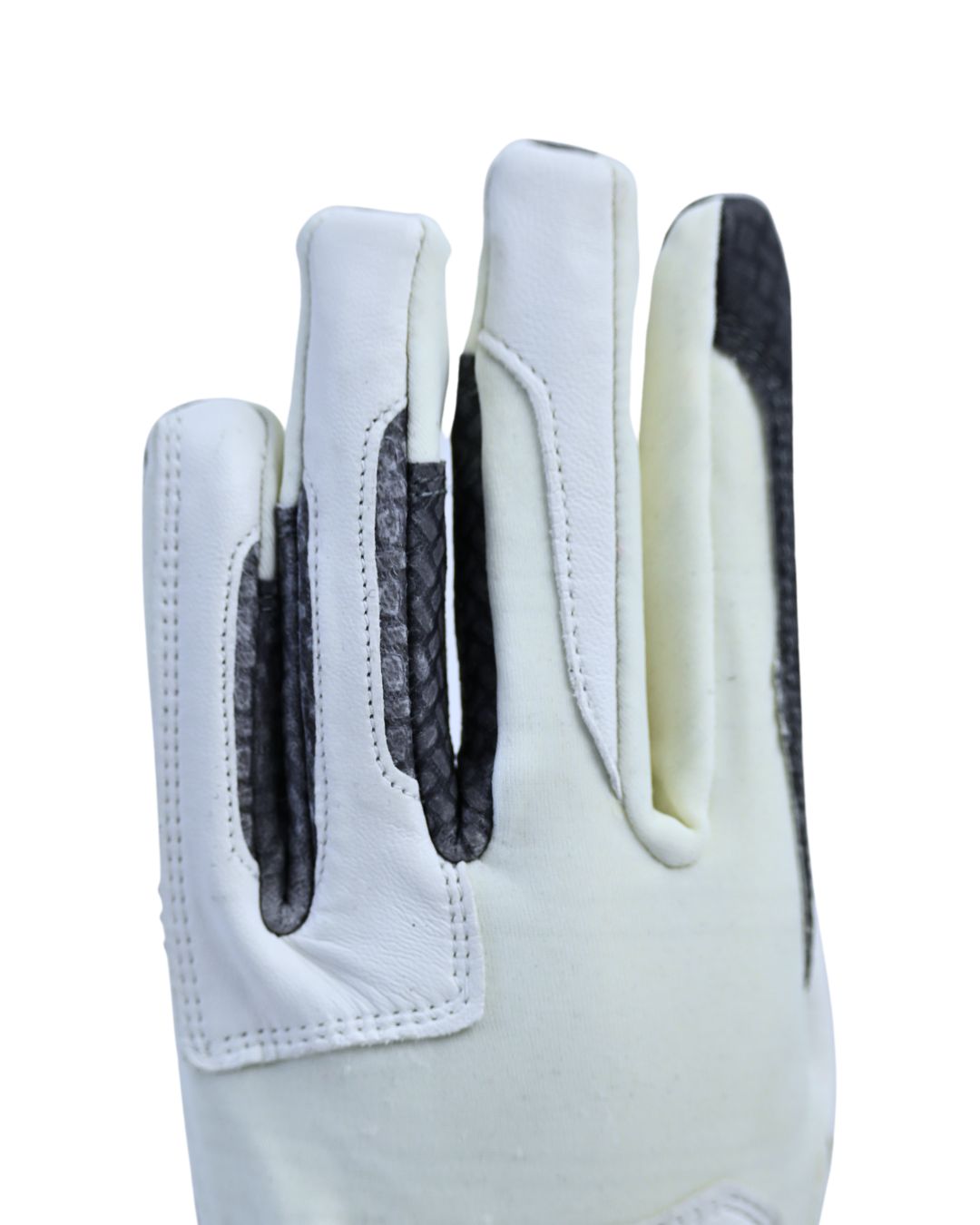 Oil-Tac Copper Tech™️ Leather Premium Riding Glove in White