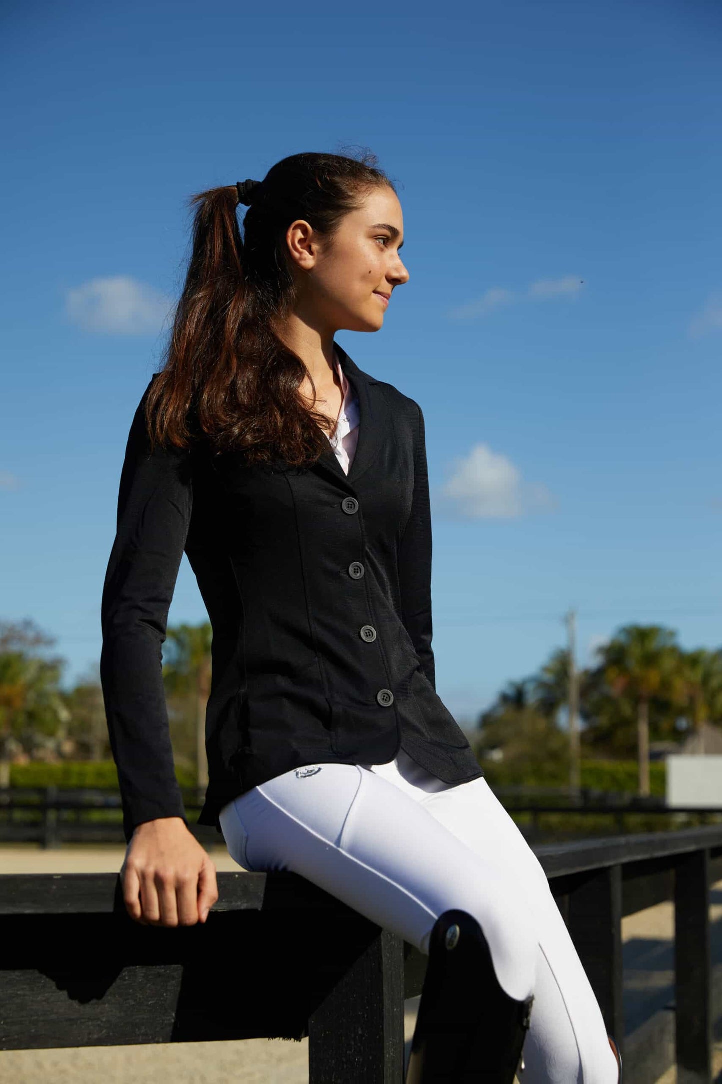 H Show Jacket by Lotus Romeo, worn with Airbag Vest