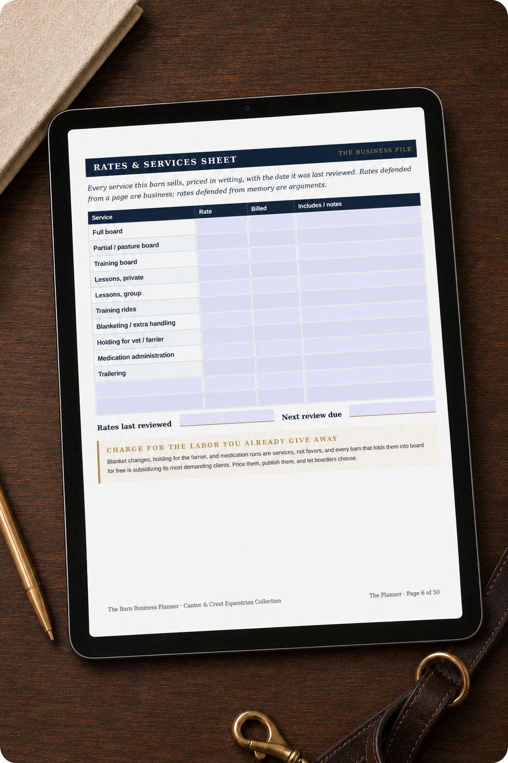 Barn Business Planner