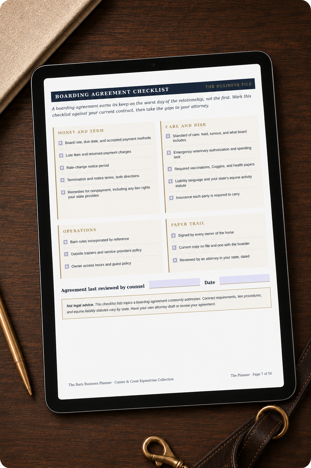 Barn Business Planner