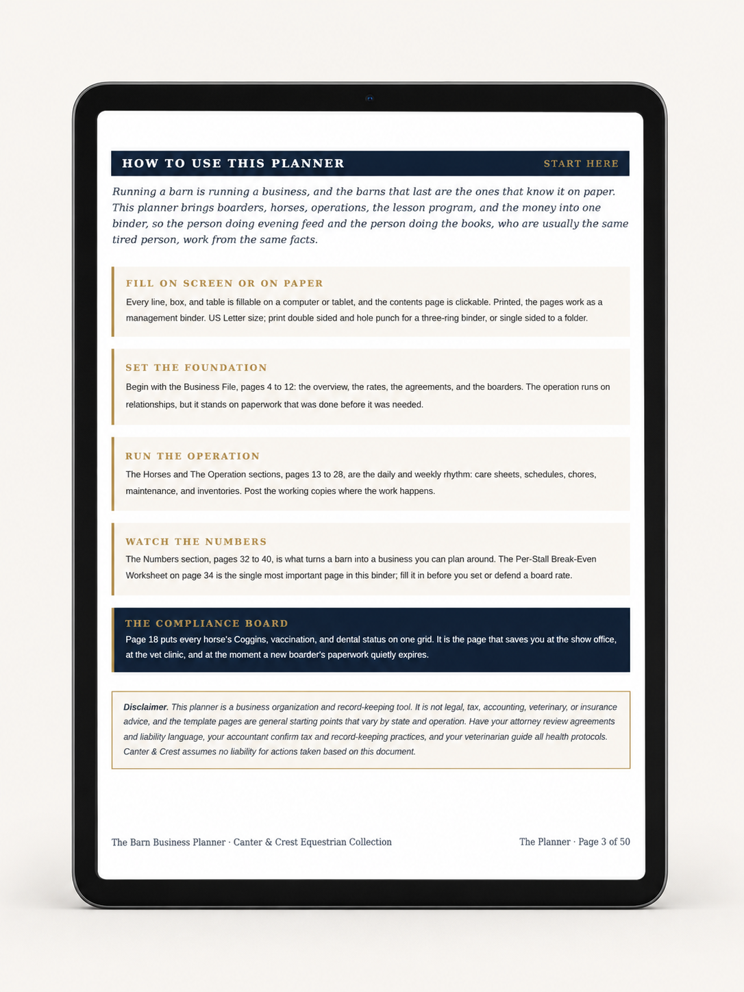 Barn Business Planner