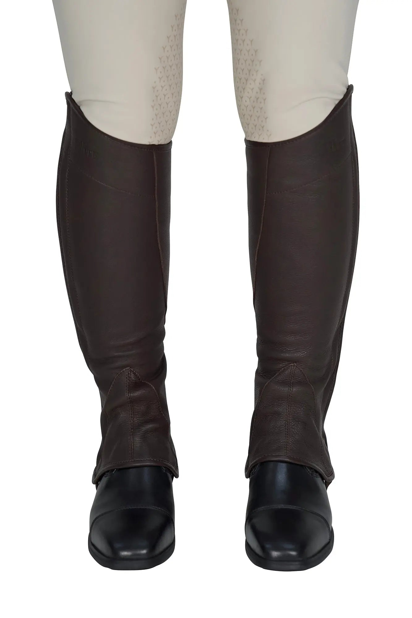 equestrian half chaps close contact fit for schooling and competition
