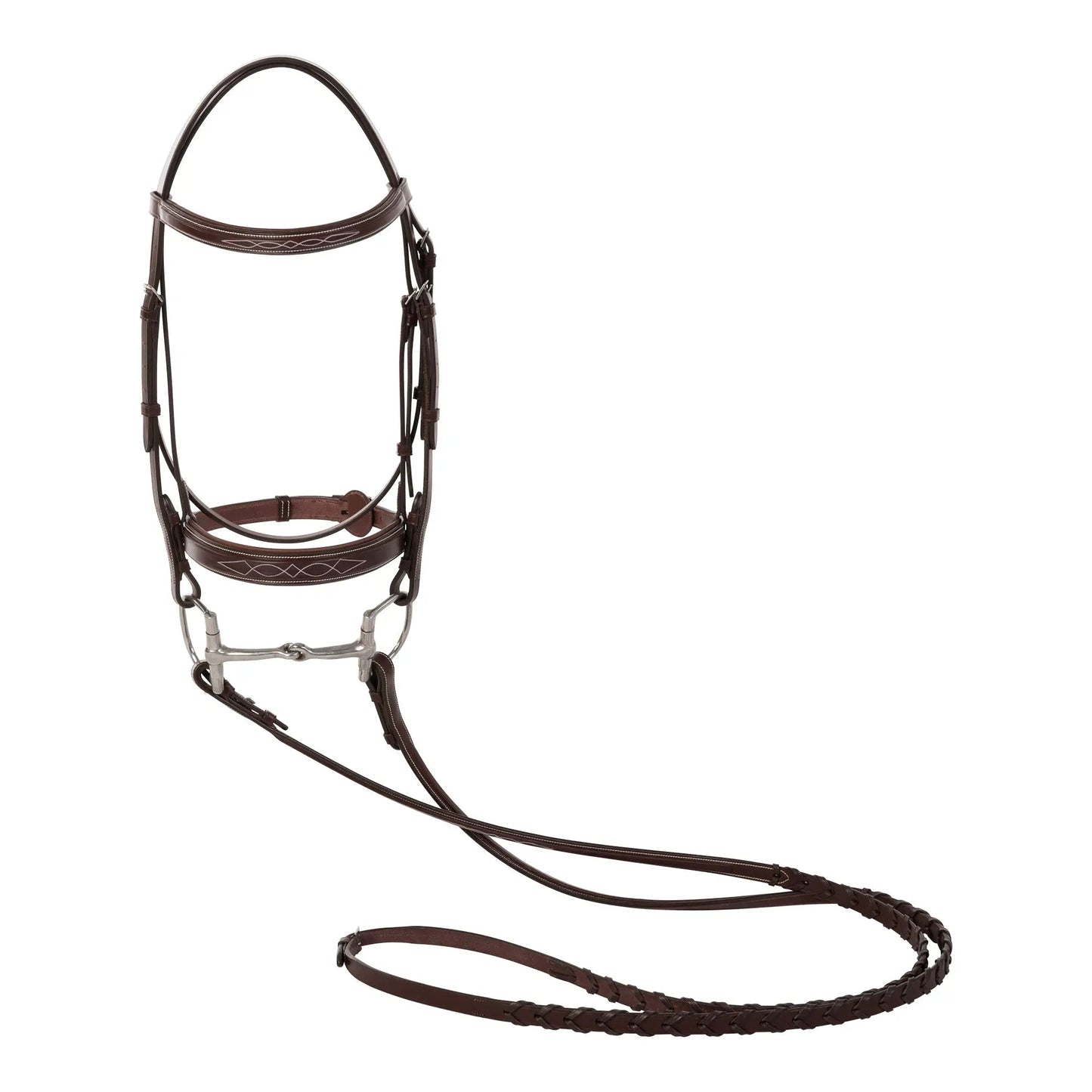 luxury horse halter handcrafted leather with refined stitching detail