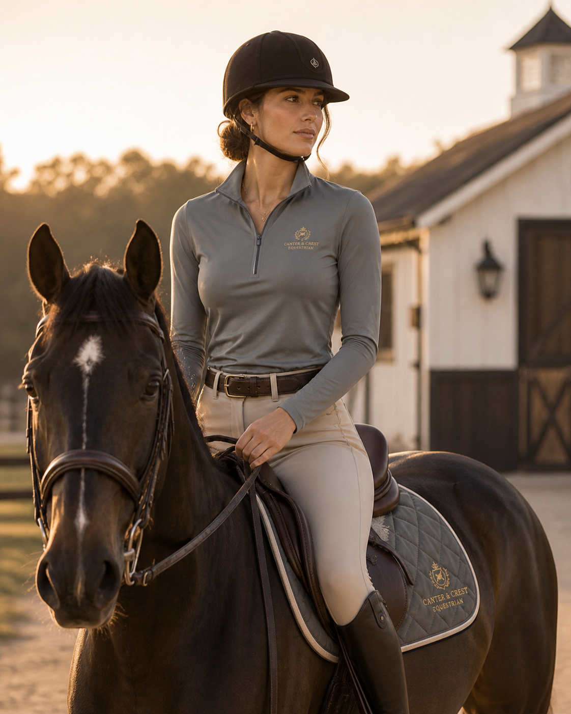 Women's Equestrian Heritage Quarter-Zip Top