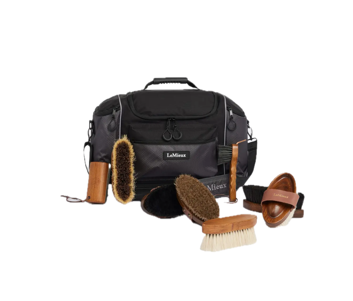 LeMieux Artisan Grooming Set in Navy or Black. Canter and Crest