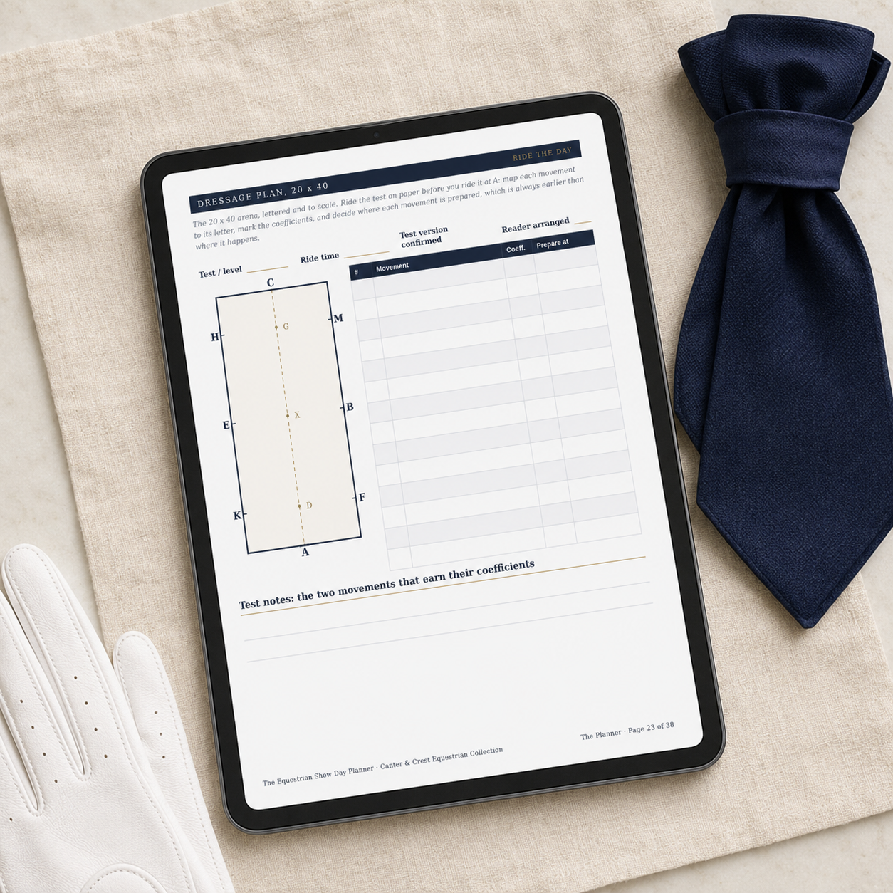 Equestrian Show Day Planner by Canter & Crest