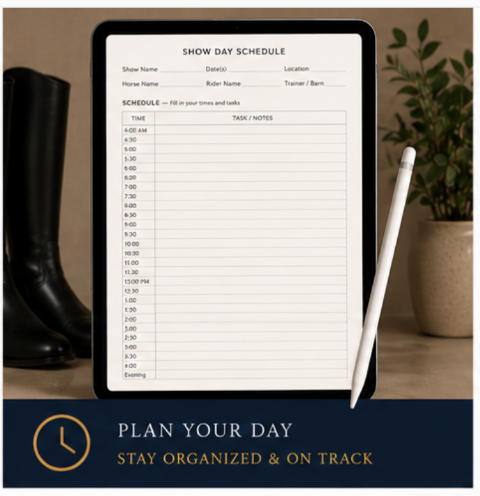 Show Day Planner