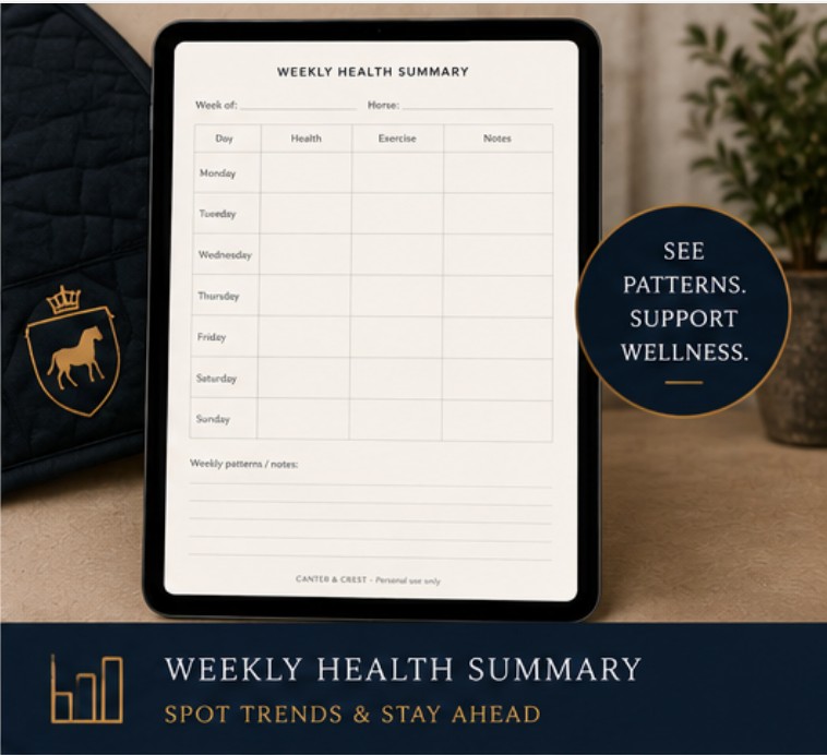 Horse Care Daily Log