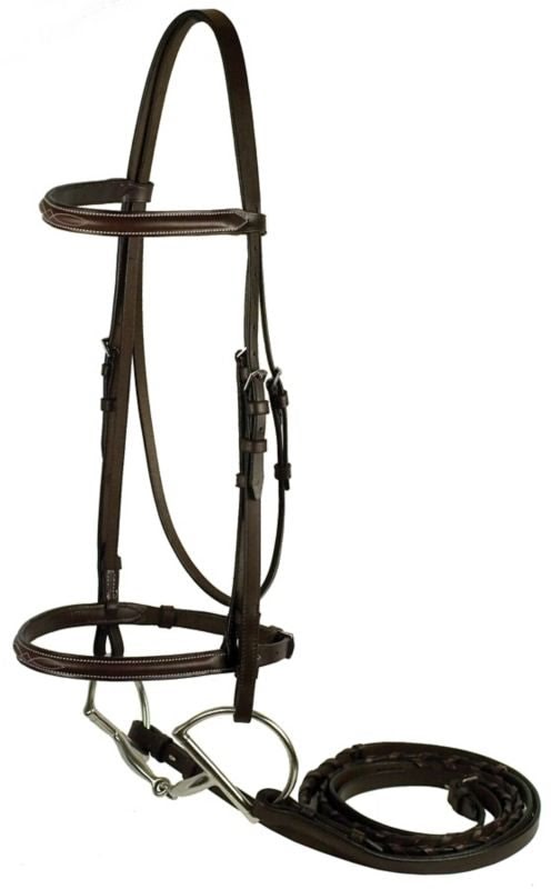 Fancy Stitched Raised English Bridle
