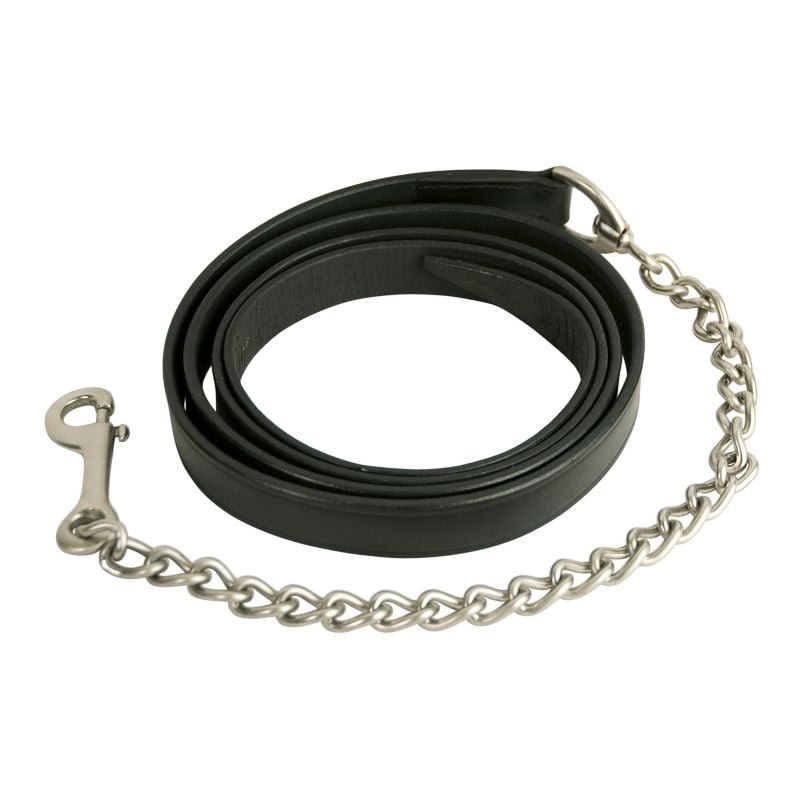 Leather Lead with Chain