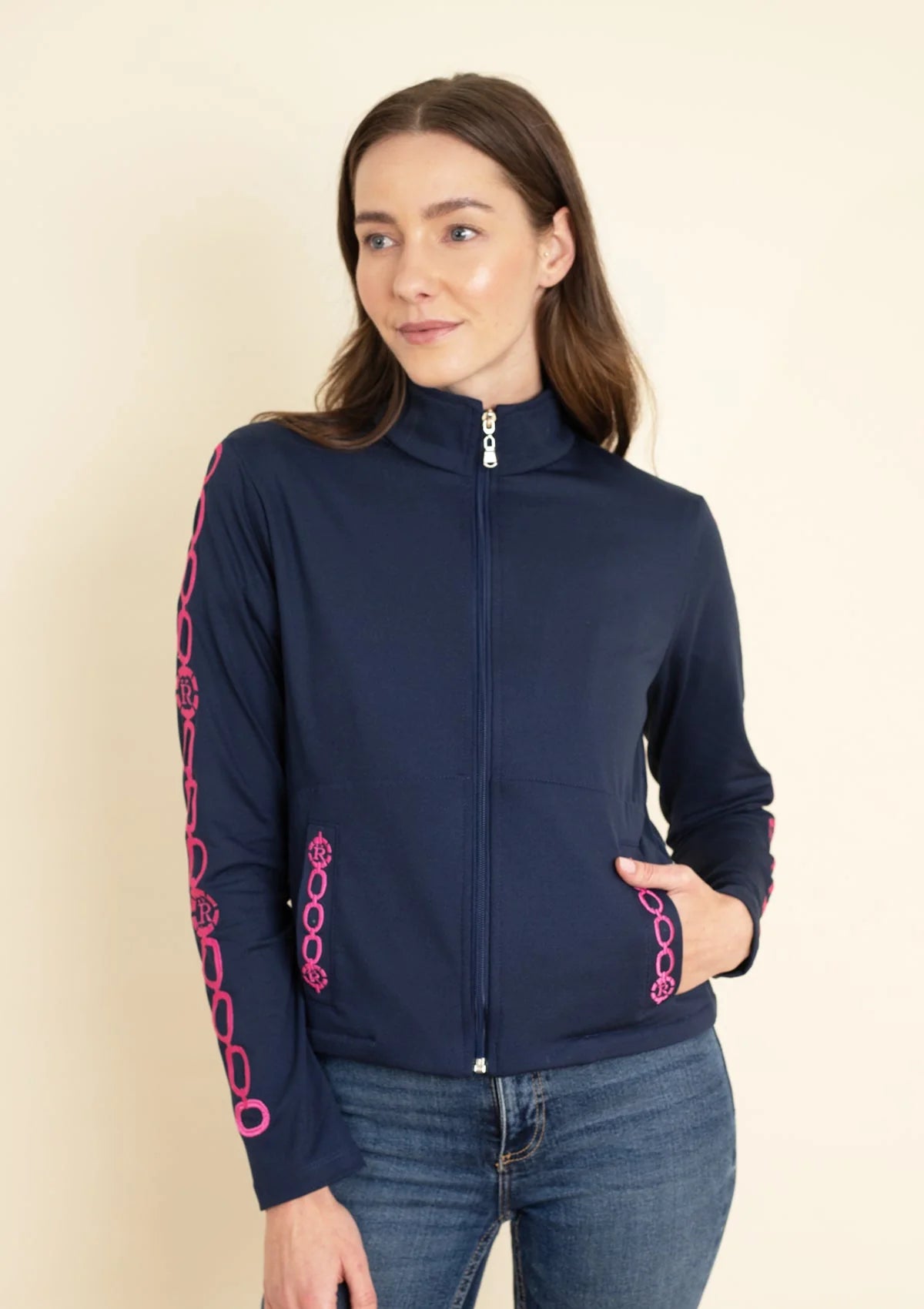 Equus Embroidered Zip Jacket