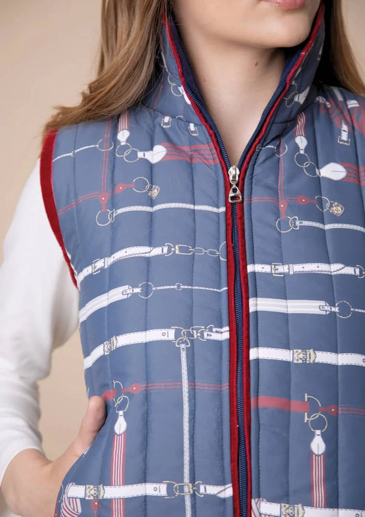 Florence Quilted Vest in Jubilea Print