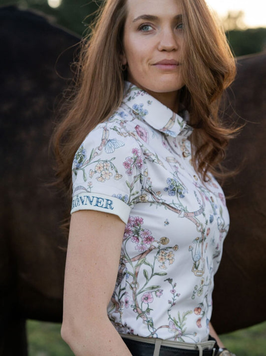 Herbaria Equestrian Polo Shirt in Cream