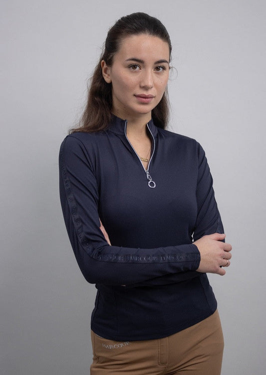 Poris Quarter Zip Long Sleeve Technical Shirt