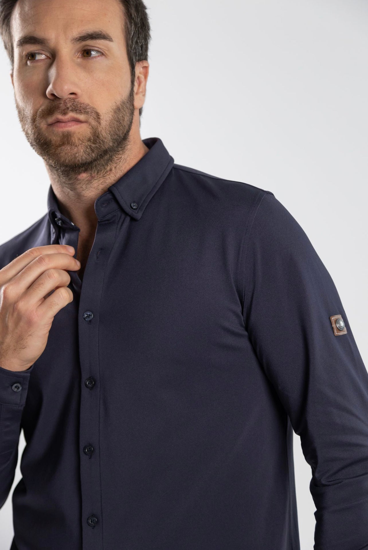 Shy Mens Long Sleeve Competition Shirt No