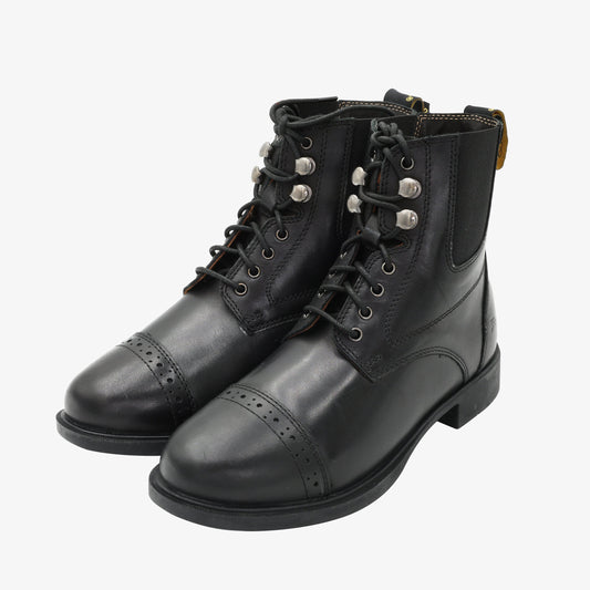 Women's Lace-Up Leather Paddock Boots