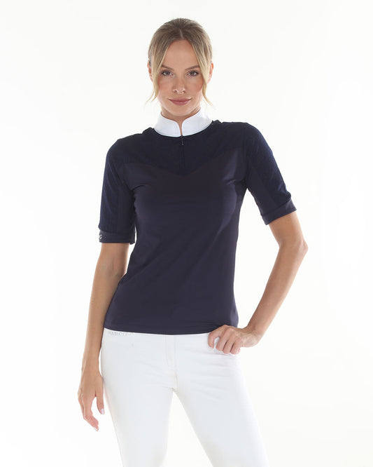 olivia equestrian show shirt women's competition riding top breathable fabric