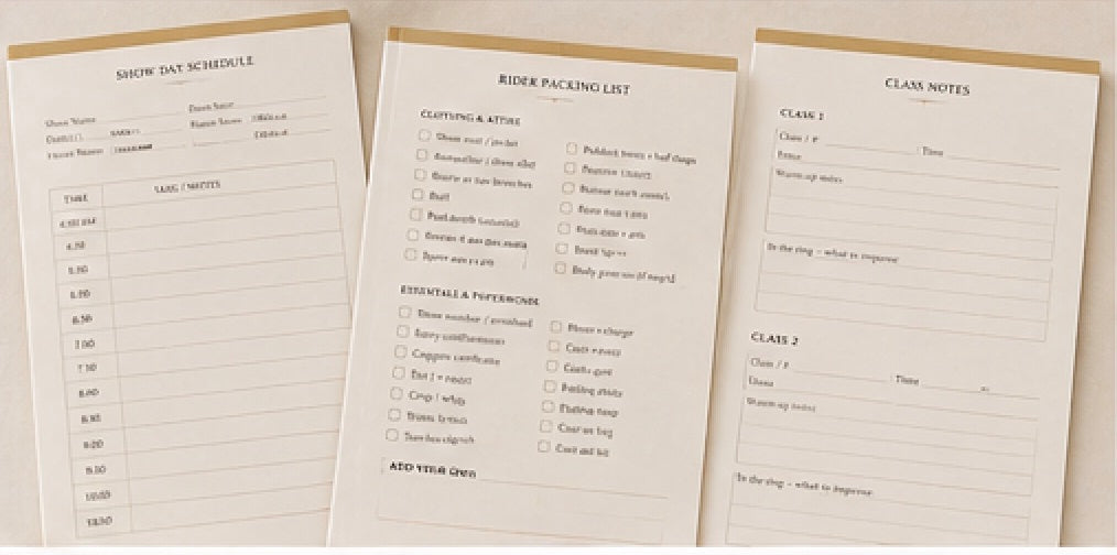 The Equestrian's Show Day Planner