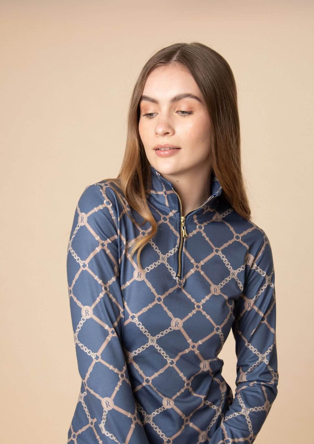 Harmony Quarter-Zip Long Sleeve in Beltina Print